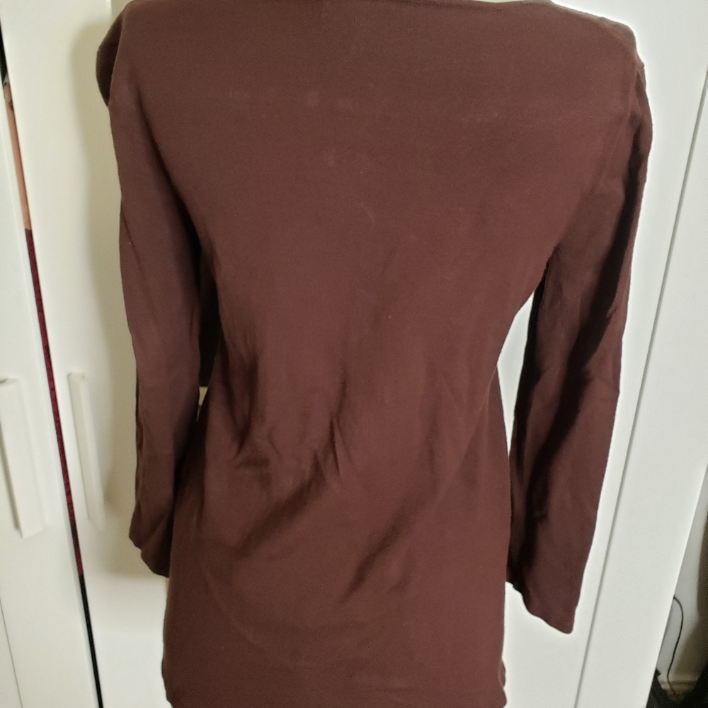 Women's brown sweater - Picture 3 of 5